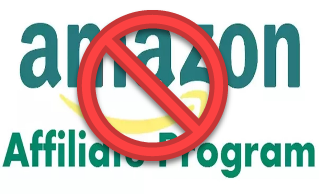 amazon affiliate logo with a red do not sign over it