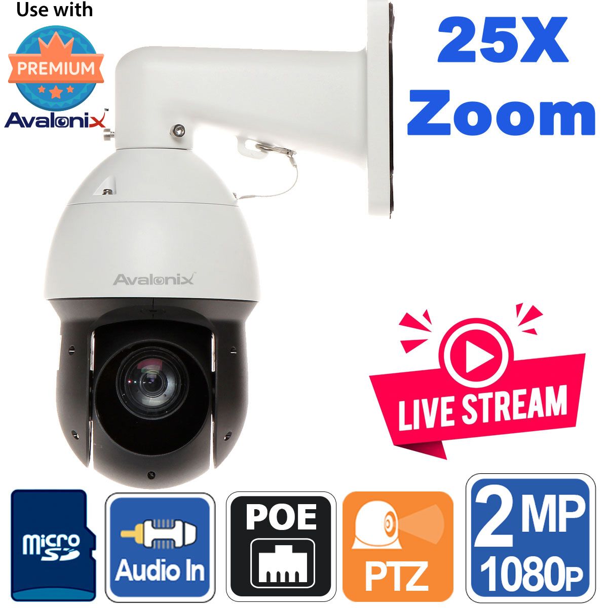getrouwd weigeren Interactie 25X Outdoor 1080P PTZ Network Camera, Starlight Sensor