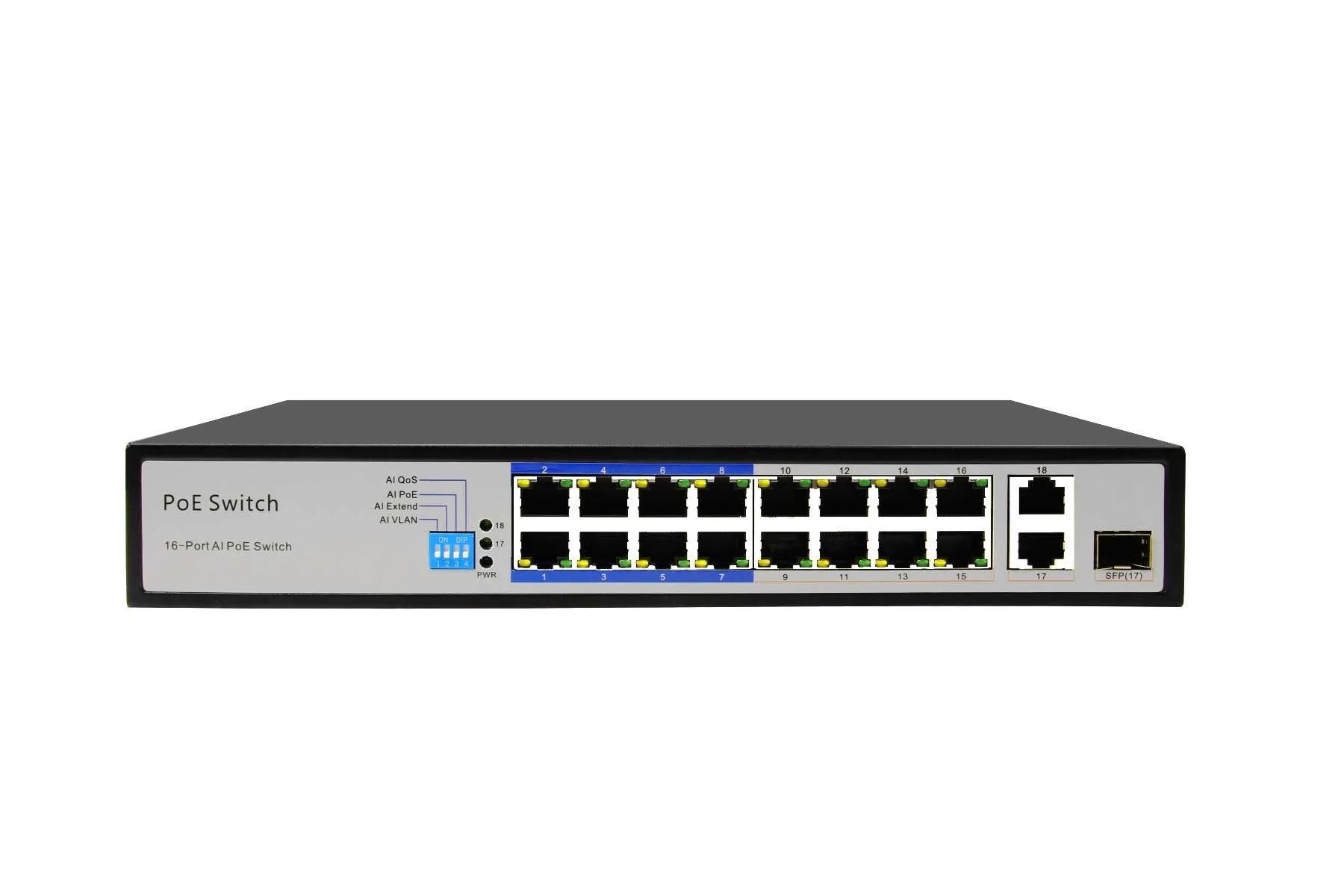 Switch 8 ports 10 100Mbps Commutateur POE IEEE 802.3af Power Over