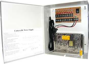 12V CCTV Power Supply Box, 4 Port, 8 Port, 16 Port