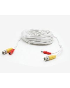 150ft Premade Siamese Video Power Cable, White