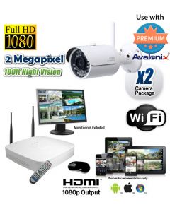 2 Camera Wireless Surveillance System with Remote Viewing