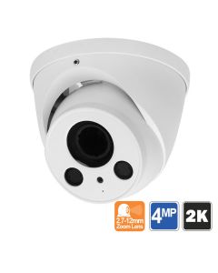 2K 4MP Dome Security Camera with 200ft Night Vision