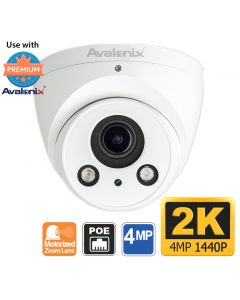 2K Turret Dome Camera with Motorized Zoom Lens