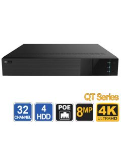 32-Channel 4K NVR with 16 PoE Ports, QT Replacement