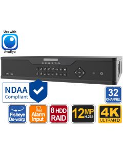 NDAA Compliant 32 Channel NVR with RAID, AvaEye