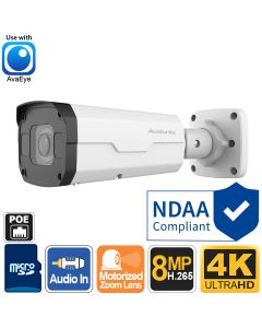 4K Motorized Zoom PoE Camera, Bullet Security Camera, 164ft Night Vision
