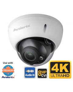 4K Vandal Resistant Dome Security Camera