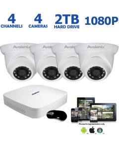 1080P 4 Dome Camera IP System
