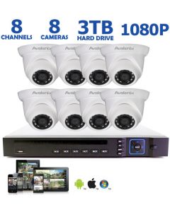 1080P 8 Camera Dome IP System