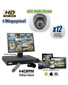 HDCVI 12 Dome CCTV System