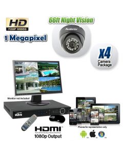 1080P HD 4-Camera Wired DVR System