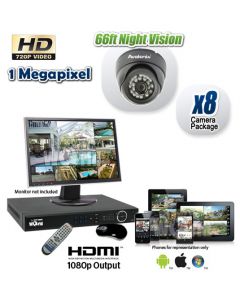 HDCVI 8 Dome CCTV Camera System
