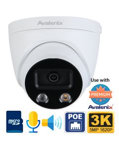 Two-Way Audio Smart Security Camera, Outdoor 5MP Dome, Theft Deterrent