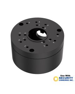 Junction Box for Fixed Lens Bullet and Dome Cameras, Black