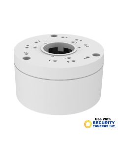 Junction Box for Fixed Lens Bullet and Dome Cameras, White