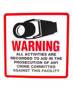 Security Warning Sign for Outdoor/Indoor