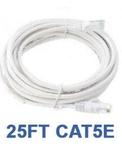 25ft CAT5e Cable White