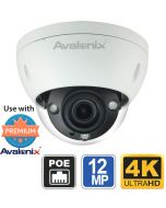 12MP 4K Ultra HD IP Dome Camera, 4X Zoom, Face Recognition