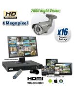 16 Camera HD-CVI System with Night Vision