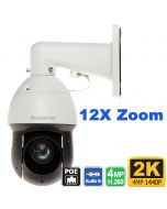 4MP PTZ Camera 2K, Outdoor 12X Zoom Night Vision