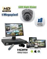 Megapixel 8 CCTV Camera System, HD-CVI